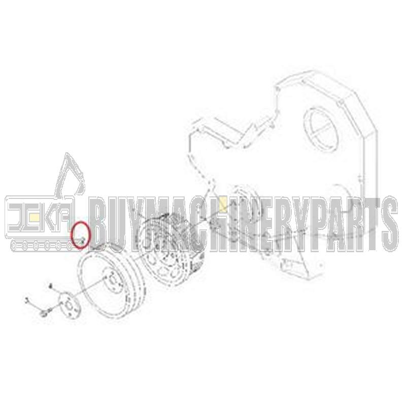 Crankshaft Pulley 3903826 for Hyundai Excavator R140LC-7 R210LC-7 R250LC-7 R290LC-7 R140W-7 R200W-7