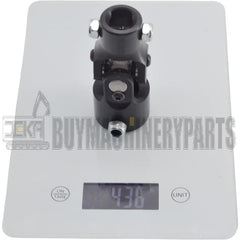 3/4" DD x 1" DD Black Steering Universal Joint single U Joint Shaft，Total Length: 96mm (3-3/4")