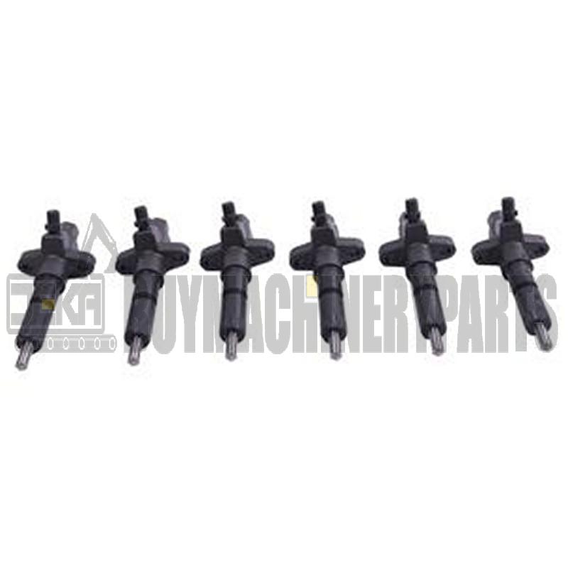 6 PCS Fuel Injector 1153002892 1-15300289-2 for Isuzu Engine 6SD1 Hitachi Excavator EX300-2 EX300-3 EX300-3C