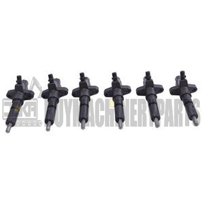 6 PCS Fuel Injector 1153002892 1-15300289-2 for Isuzu Engine 6SD1 Hitachi Excavator EX300-2 EX300-3 EX300-3C