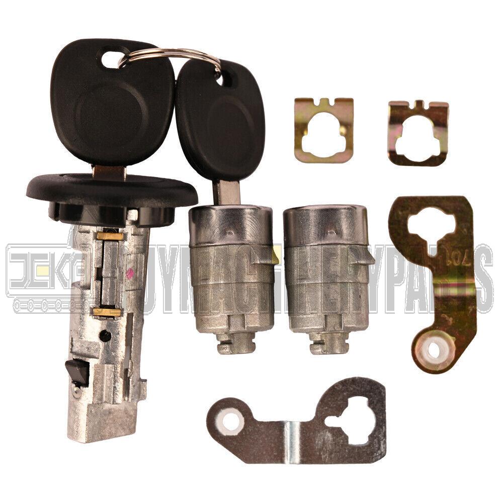 Ignition Key Switch Cylinder &amp; 2 Door Lock Set 2 SAME KEYS MATCHED For Chevy