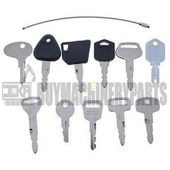 12 Pcs Key for Yale Caterpillar CAT Clark JCB Volvo Toyota Doosan Komatsu Nissan Hyster Tornado Mitsubishi Forklift