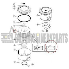 Air Filter A171841 for CASE Tractor 4694