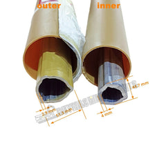 New 36 46" Tractor PTO Shaft Driveshaft for 1-3/8" x 6 Spline Both Ends Series 5