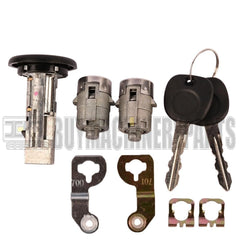 Ignition Key Switch Cylinder &amp; 2 Door Lock Set 2 SAME KEYS MATCHED For Chevy