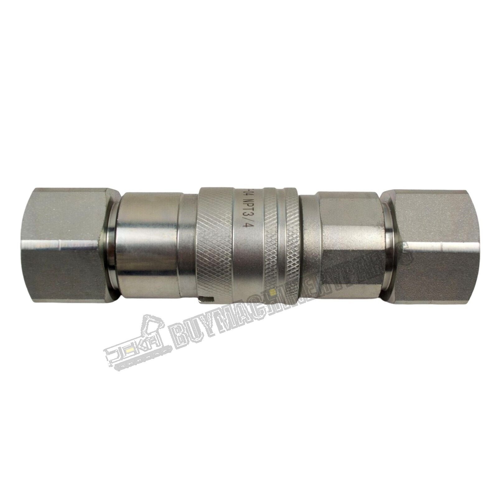 1/2" Body + 3/4" NPT Thread Flat Face Hydraulic Quick Connect Coupler Set US NEW