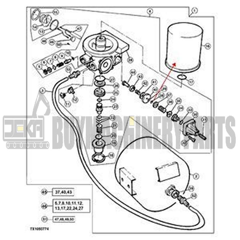 Air Dryer Filter 3915558 for Volvo Engine D13 VED13 Truck FM F10 F12 F16 FL10 FL7 VNL430 VNL630 VNL670