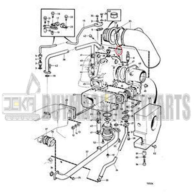 Turbo K27 Turbocharger 3802068 for Volvo Penta Engine TAMD72 TAMD71A TAMD72A