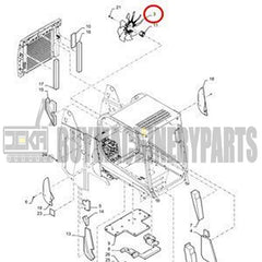 Radiator Fan 47488899 48076337 84374546 for CASE Loader SR200 TR270 SR200B TR270B