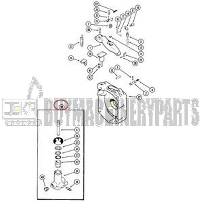 Slave Brake Cylinder A168473 for CASE Backhoe Loader 480D 480LL 580D 580E 580G 580SD 580SE Forklift 584D 585D 586D