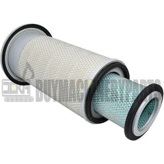 600-181-6540 6001816540 New Air Filter Set Compatible with Komatsu Excavator PC100L-6 PC120SC-6 PC128US-1 PC128UU-1 Bulldozer D31A-20 D31AM-20 D31E-20 D31P-20 D31P-20A