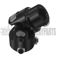 1" DD X 3/4"-36 Spline Black Steering Universal Joint Single U Joint Shaft,Total Length: 83mm (3-1/4")
