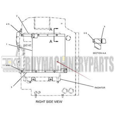 A/C Condenser Core 191-9029 for Caterpillar CAT Excavator 304 304CR 305 305.5 305CR 306 306E