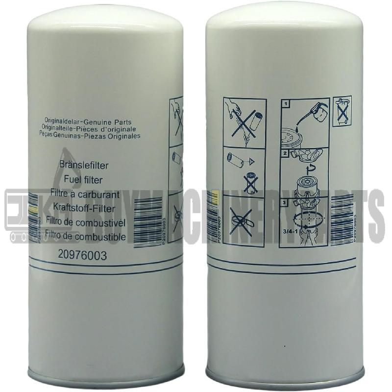20976003 Fuel Filter Replaces 20972293, 22480372, 20430751, FF5507, BF7943, 33721, P550529, LFF8059, FF42128NN, BF7814 Compatible with Volvo VNL 760 860 Truck VE D12D D13 Engine (Pack of 1)