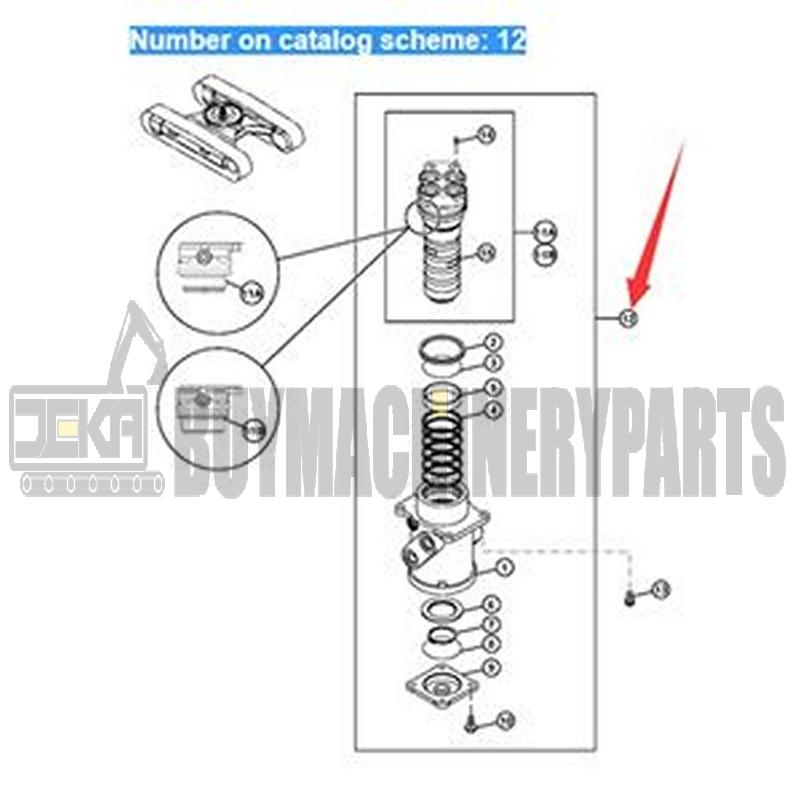 Rotary Manifold Center Joint 9107265 for John Deere Excavator 160LC 230LC 270LC 370C 490E