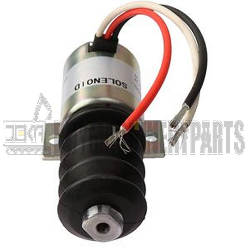 Fuel Shutoff Solenoid AT115077 for John Deere Excavator 690D 690DR