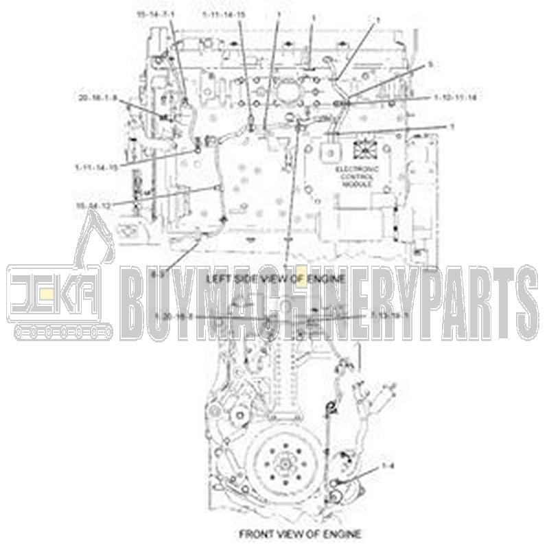 Harness Assembly 219-7461 for Caterpillar Engine C11 C13 Excavator CAT 345C 345D 349D