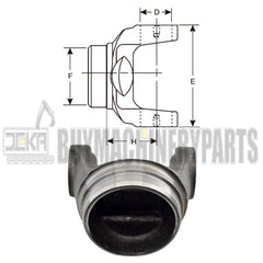3-28-57 Drive Shaft Tube Weld Yoke For 1350 Series 3-28-115 NEW US
