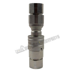 1/2" Body x 1/2" NPT Thread Flat Face Hydraulic Quick Coupler Bobcat Skid Steer