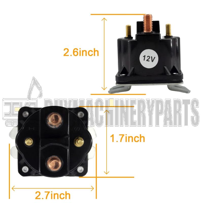 Solenoid Relay 12V 4 Terminal 100 AMP SAZ4201GJ fit for Monarch Bucher 07522