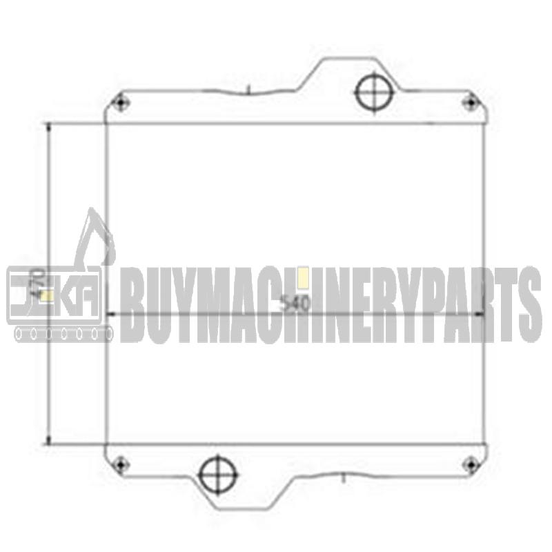 Water Radiator Core 332/C8935 for JCB 3CX
