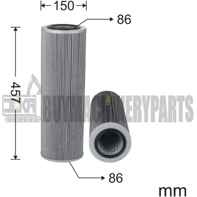 Hydraulic Filter CH1215 P849 31RF-10100 31N4-01460 31N4-01461 31N4-01461-AS R010109H-27251 31RF-10150S H607693 1RF-10350 Compatible with R110VS R130VS R150VS R215VS R225VS R265VS