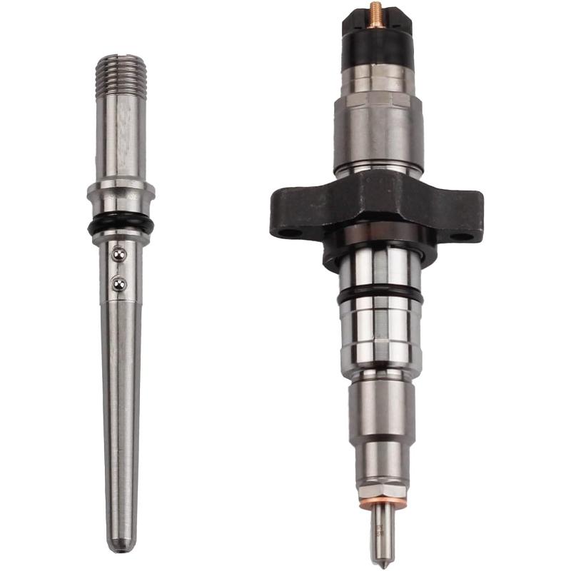 Diesel Fuel Injector With Connector Tube Compatible with 2004 2005 2006 2007 2008 2009 Dodge Ram 2500 3500 Cummins 5.9 Diesel Replace 0986435505 0445120238
