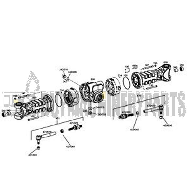 RH Tie Rod Assembly 0501007551 for ZF