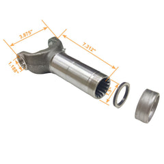 Driveshaft Mid Shaft Slip Yoke Assembly 1350 Series 3-3-488KX 16 Spline