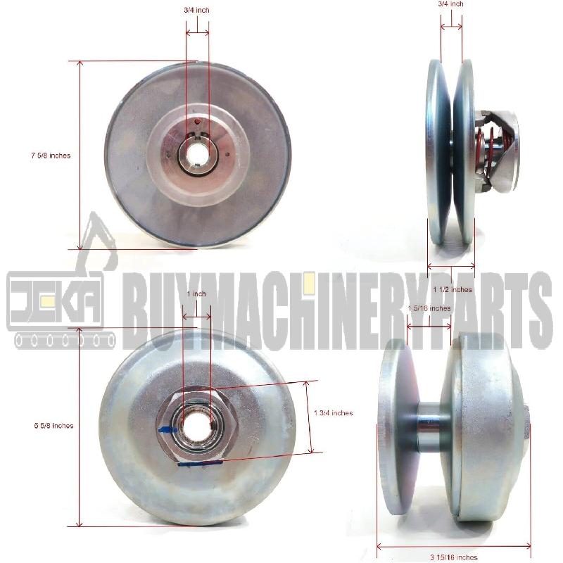 40 Series Torque Converter Kit with Backplate, Clutch Pulleys, Belt & Cover