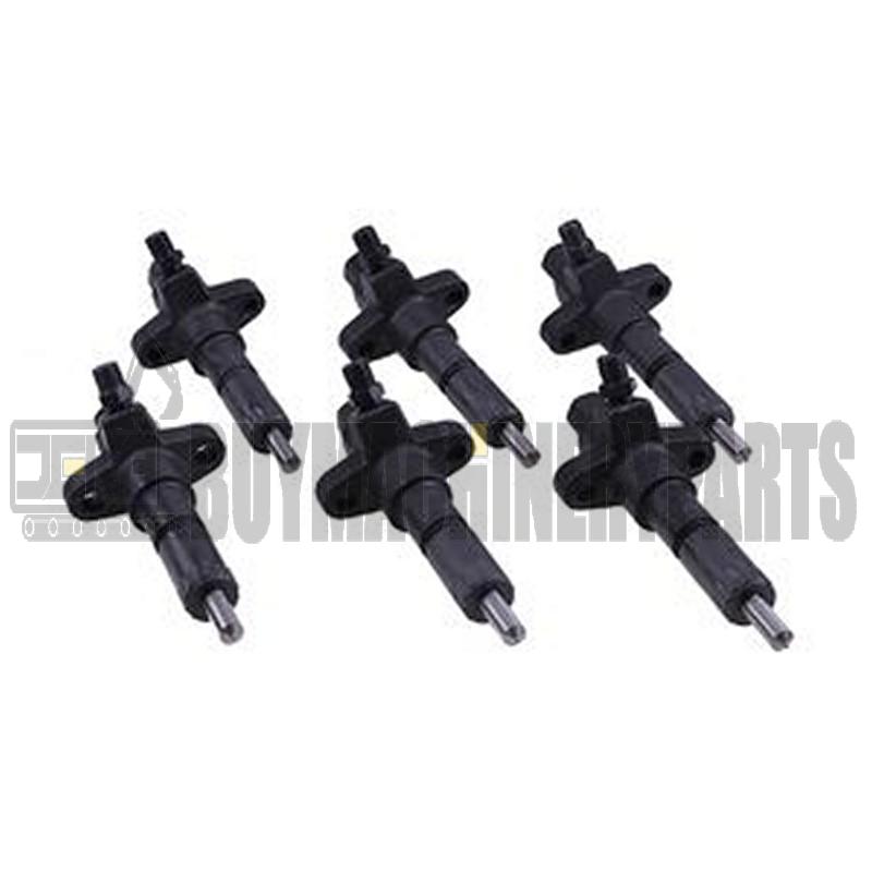 6 PCS Fuel Injector 1-15300250-2 for Isuzu Engine 6BD1 6BG1 Hitachi Excavator EX200-2 EX200-3