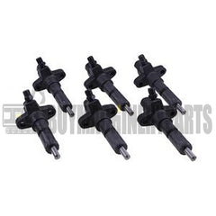 6 PCS Fuel Injector 1-15300250-2 for Isuzu Engine 6BD1 6BG1 Hitachi Excavator EX200-2 EX200-3