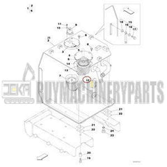 Hydraulic Oil Filter KTJ2037 for CASE Excavator CX460