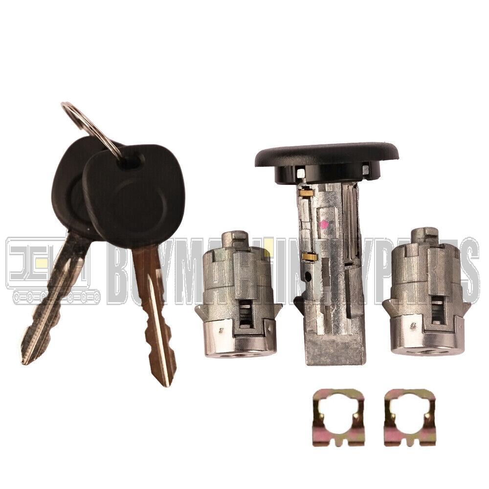 Ignition Key Switch Cylinder &amp; 2 Door Lock Set 2 SAME KEYS MATCHED For Chevy