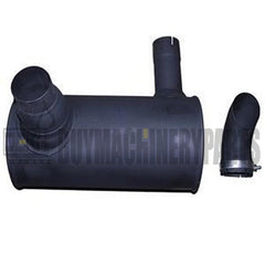 Muffler 6754-11-5310 with Clamp and 2Pcs U-Bolt for Komatsu Engine 6D107E Excavator PC200-8 PC220-8 PC240-8 PC200LC-8 PC210-8K PC210LC-8 PC230NHD8