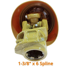 New 36 46" Tractor PTO Shaft Driveshaft for 1-3/8" x 6 Spline Both Ends Series 5