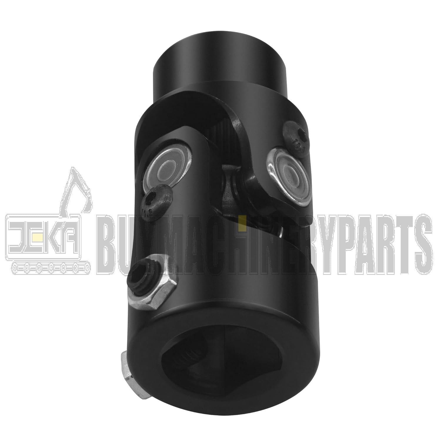 1" DD X 3/4"-36 Spline Black Steering Universal Joint Single U Joint Shaft,Total Length: 83mm (3-1/4")