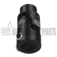 1" DD X 3/4"-36 Spline Black Steering Universal Joint Single U Joint Shaft,Total Length: 83mm (3-1/4")