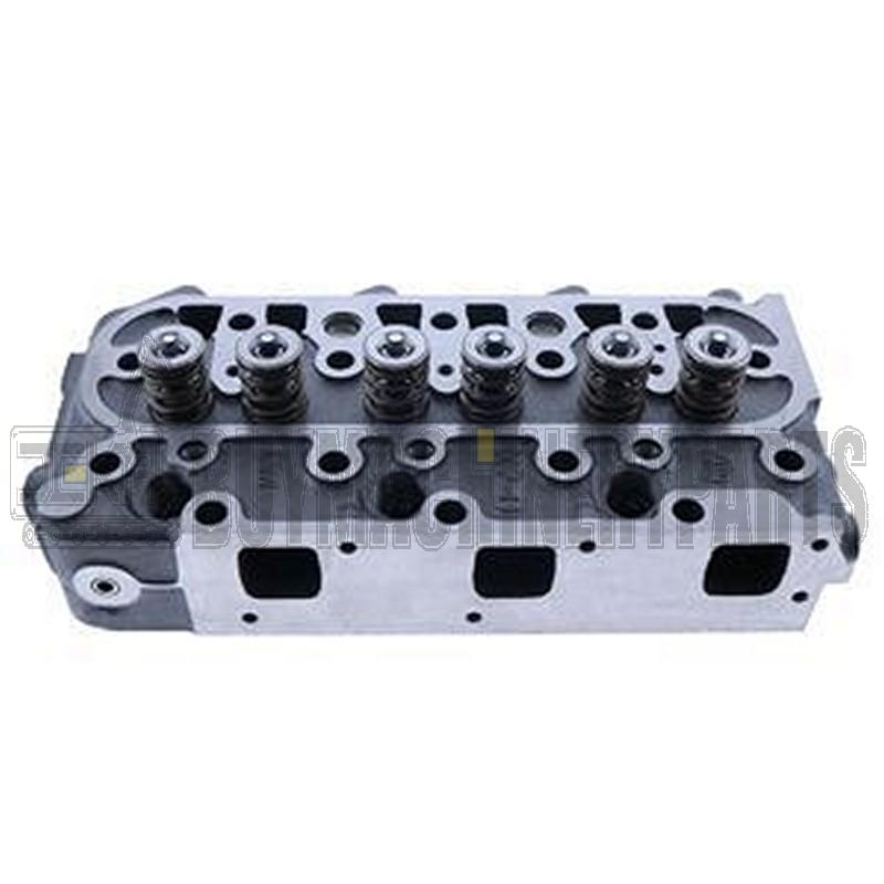 Kubota Engine D1105 Complete Cylinder Head with Full Gasket Kit for Bobcat Loader B100 B250 BL275 533 Excavator E25 Portable Power 6KW