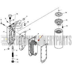 Oil Cooler Core 3918175 for Volvo Excavator EC240 EC290