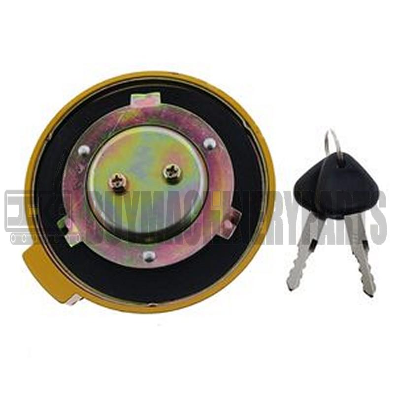 Fuel Cap with 2 Keys VOE14639653 for Volvo Excavator EC120D EC170D EC200D EC210D EC220D EC340D EC350D EC380D EC750D