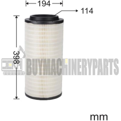 Air Filter 4700390994 4700390995 C20500 60308000134 49131 CA9352 RS3992 P778994 2914930800 3901477M1 2229020 Fits for CAT E318D2L for Liebherr R313 R314 R316 R317