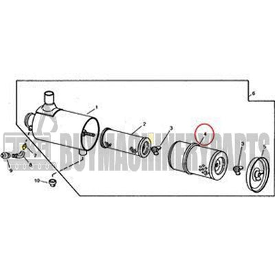 Air Filter Element AR84228 for John Deere Tractor 2640 301A 401B 401D 1020 1120 1030