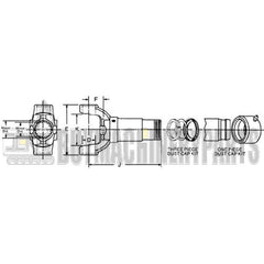 Spicer 3-3-1601KX 1480 Sleeve Yoke 1.562-16 Spline