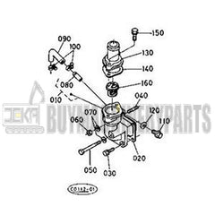 Thermostat Cover 16691-73260 for Kubota Excavator KX91-3 U35 Wheel Loader R420 R430