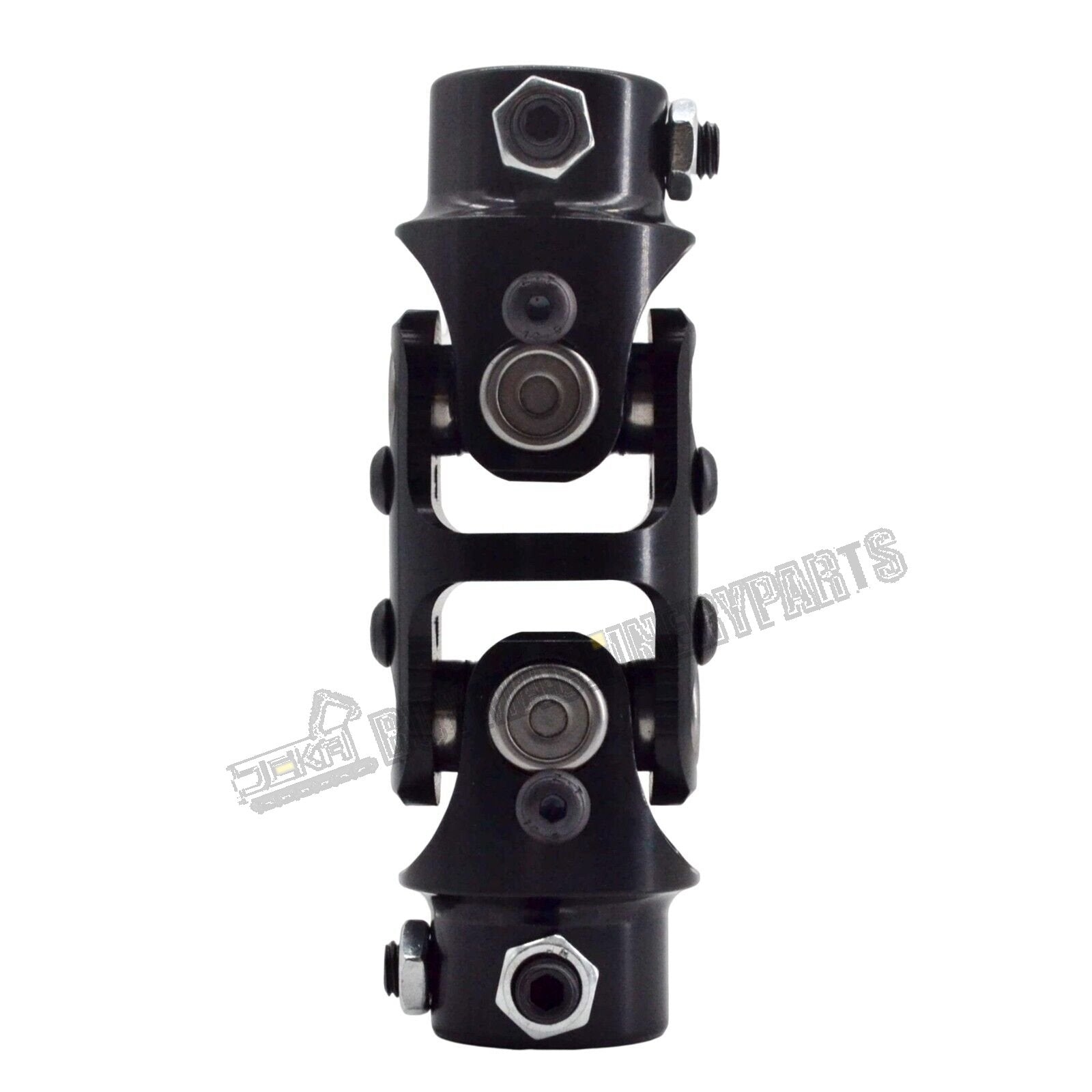 3/4" DD x 3/4" DD BLACK DOUBLE Universal Steering U Joint Coupler Shaft