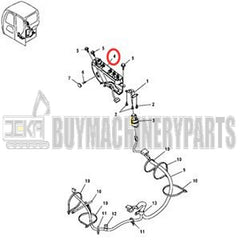 Throttle Control Switch Box 4454518 for John Deere Excavator 120C 135C 160CLC 2154D 200CLC 225CLC 370C 330CLC