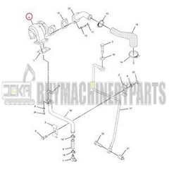 Turbo TD04HL Turbocharger 234-4894 235-4964 49189-02710 for Caterpillar CAT Engine 3044C C3.4