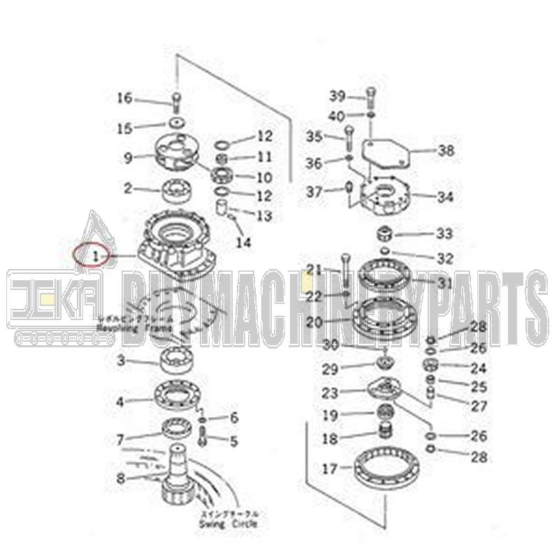 Swing Gearbox Case 20Y-26-21110 for Komatsu Excavator PC220-6 PC220LC-6 PC210LC-6LC PC250LC-6LC PC220LC-6L