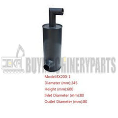 Muffler Silencer 4191361 for Isuzu Engine 6BD1 Hitachi Excavator EX200 EX200K EX200LC RX2000 EX200-1 EX200LC-1